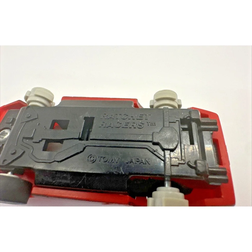 Vintage Tomy Ratchet Racers Corvette C4 Red Die Cast Car Japan T24 Rare
